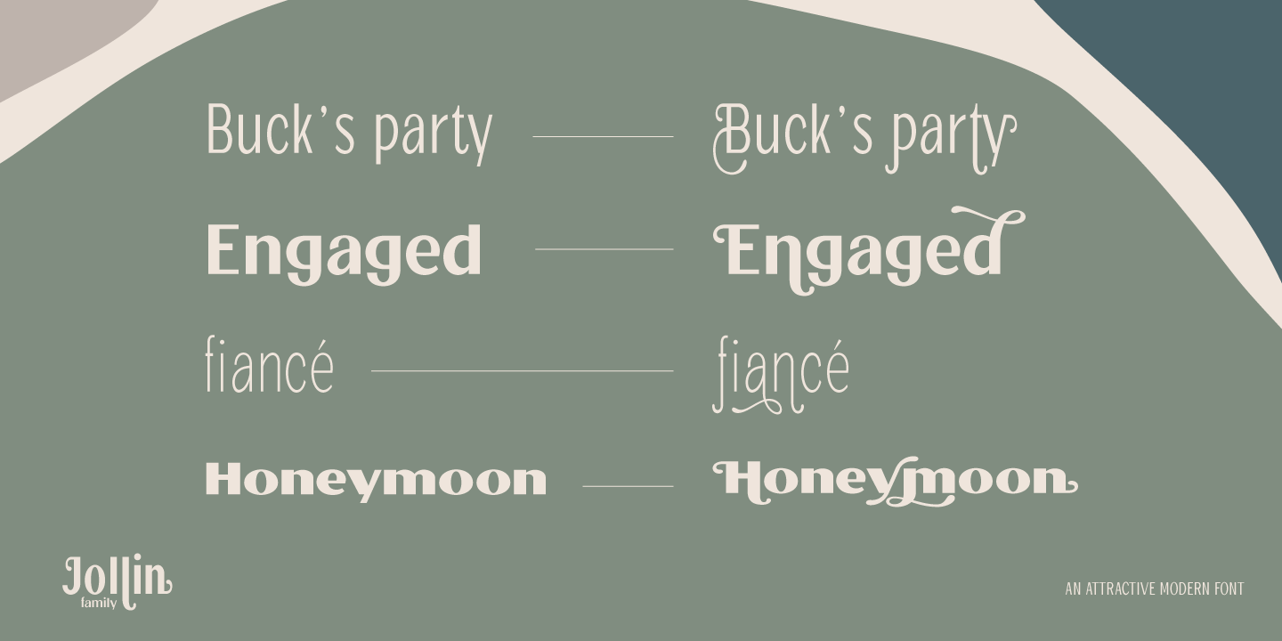 Jollin Family Bold Expand Font preview